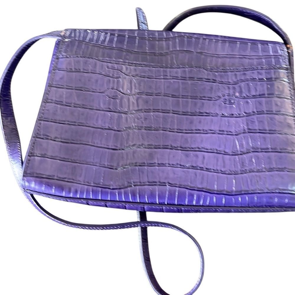 Aigner Beautiful Crocodile Patterned Genuine Leat… - image 4